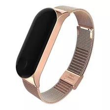 3chome Correa De Metal Compatible Con Xiaomi Mi Band 6 / Mi.