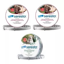 Kit Seresto Anti Pulgas 2 Coleiras Acima De 8 Kg +1 Até 8 Kg