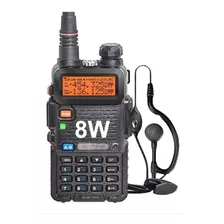 Handy Baofeng Walkie Talkie Uv5r 8w Bi Banda Vox Uhf Y Vhf Color Negro