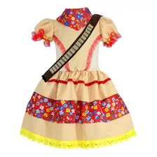 Vestido Caipira Maria Bonita Junina Infantil