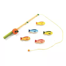 Kit Pescaria De Madeira Newart Brinquedo Educativo