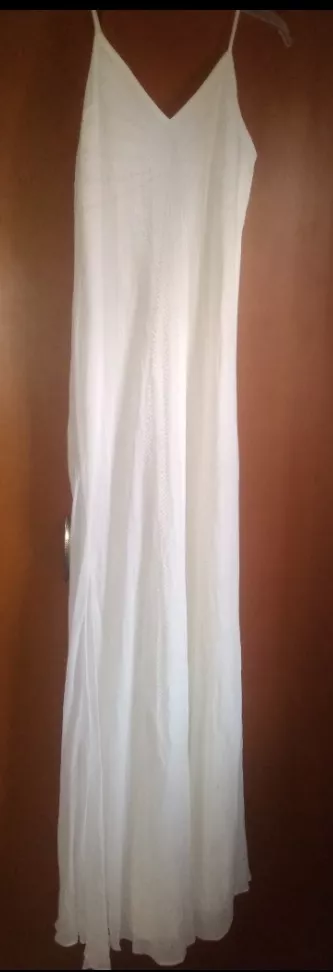 Remato Vestido Blanco Nácar Fiesta O Matrimonio Talla M 