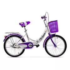 Bicicleta Plegable Paseo Rod 20 Dama Niña Accesorios El Rey