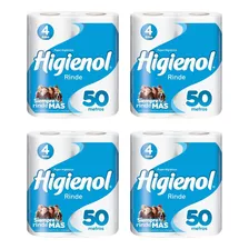 Papel Higiénico Higienol Rinde Simple 50m De 4u Pack X4