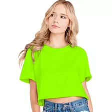 Blusa Crop Top Niñas Oversize Moda Casual