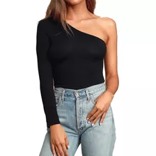 Blusa Una Manga Modelo Edecan Influencer Tiktok Ny2