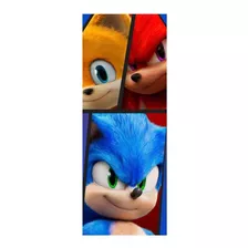 Adesivo De Porta Sonic 2 Tails Knuckles (cod.sn4)