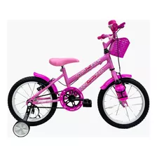 Bicicleta Infantil Aro 16 Feminina + Rodinhas Laterais