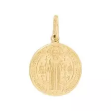 Medalla De San Benito Oro 14 Kilates + Obsequio