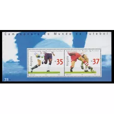Mundial Fútbol 2002 - Angola - Hojita Mint - Yv Bf 100