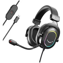 Audifonos Gamer Fifine H6 Black Color Negro Color De La Luz Rgb