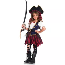 Disfraz Para Niña Pirata Del Caribe Talla Small 2 Piezas