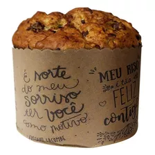 Forma Panetone 500g Frases Lettering - 10un - Rizzo