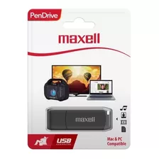 Pendrive Maxell Ultra Rapido Usb 3.0 128gb Con Tapa Color Negro