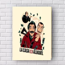 Placa Decorativa La Casa De Aluguel - Chaves - Humor