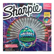 Marcador Pemanente Sharpie C/30 Colores Cosmicos