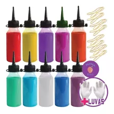 Kit Tie Dye Tay Day 10 Cores Tintas + Elásticos Luvas Oferta