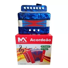 Mini Acordeon Sanfona Infantil 3 Baixos Instrumento Musical 