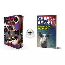 Kit De Livros Box Five Nights At Freddy's Trilogia Completa & A Revolução Dos Bichos: A Fantástica Série De Jogos Que Deu Origem Aos Livros Dos Sinistros Animatrônicos E A Pequena Obra-prima De Orwell