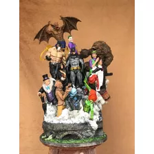 Diorama Batman E Vilões, 13 Personagens 