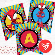 Kit Imprimible Decoración Candy Bar Spidey Texto Editable