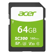 Tarjeta De Memoria Sdxc Acer Sc300 64gb