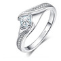 Segunda imagen para búsqueda de anillos de matrimonio plata de dama