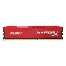 Memória Ram Fury Color Vermelho 8gb 1 Hyperx Hx316c10fr/8