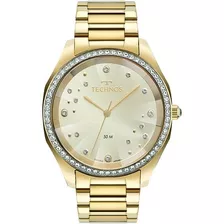 Relógio Feminino Technos Crystal Dourado Pronta