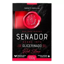 Sabonete Senador Glicerinado Red Stone Sabão Em Barra 130g