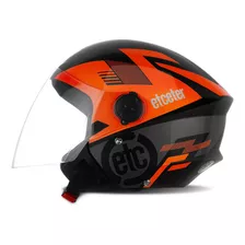 Capacete Moto Aberto Feminino New Liberty 3 Etceter Cor Laranja Tamanho Do Capacete 60