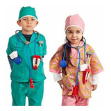 Iq Toys - Disfraz De Doctor Y Enfermera Para Niños Y Niñas