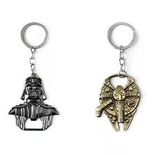 Llaveros De Star Wars, Millenium Falcon Y Darth Vader (usa)