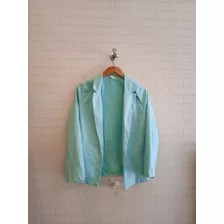 Blazer De Gabardina Abierto Para Mujer Segunda Seleccion