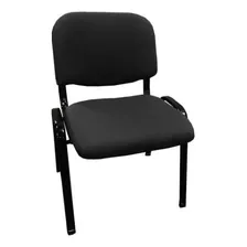 Silla De Escritorio Jmi Fija Tapizada Negra