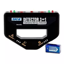 Detector De Metales 3 En 1 Sica Color Negro