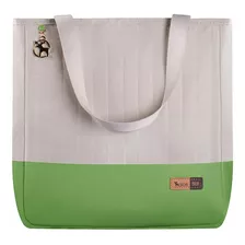 Bolsa Maternidade Coleção Cores - Creme E Verde