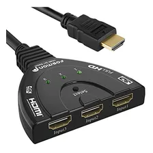 Divisor De Interruptor De Alta Velocidad Hdmi De 3 Puertos F