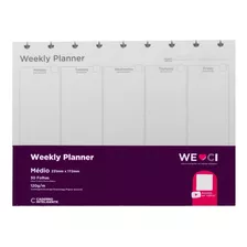 Caderno Inteligente Refil Médio Weekly Planner 120g
