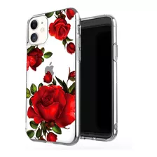 Funda Para iPhone 11 - Transparente Con Flores