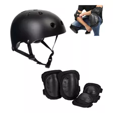 Kit De Proteccion Skate Rodilleras Codera Casco 