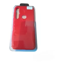 Forro Silicone Case Compatible Con Motorola G8 Plus Rojo