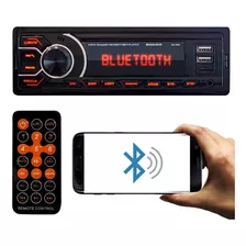 Auto Rádio Som Automotivo Bluetooth Mp3 Player Usb Controle