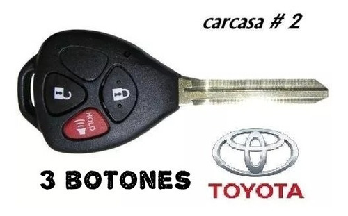 Carcasa Para Llave Control Toyota,yaris,camry,rav4,corolla Foto 2