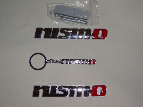Nismo Kit 3 Piezas Emblemas Metal Parrilla Trasero Y Llavero Foto 3