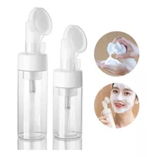 Kit 02 Frascos Espumador Escova Silicone Limpeza Facial Pump