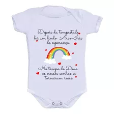 Body Bebê Personalizado Divertido Bebê Lindo Arco Íris