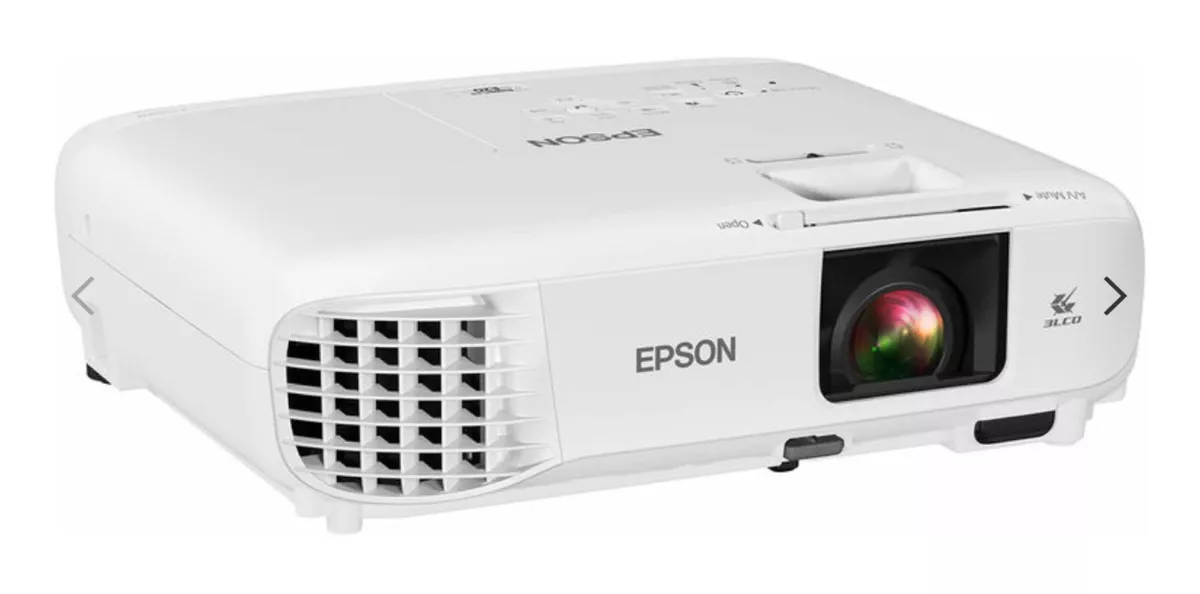 Projetor Epson Powerlite E20 3400 Lumens 3lcd Xga V11h981020