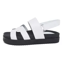 Sandália Chinela Feminina Fivela Prata Papete Bicolor Dubuy