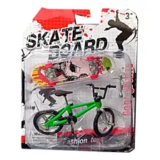 Patineta Dedos + Bicicleta Biker Fingerboard Skateboard 9cm